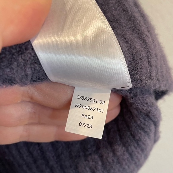 Athleta Layover Cardigan in Nightfall Purple - Extra Fine Merino Wool Blend - Picture 7 of 8